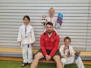 Medaillenschau nach dem Wettkampf