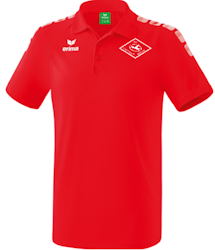 Polo-Shirt mit Wurf in rot (Größe: M) - 35 €